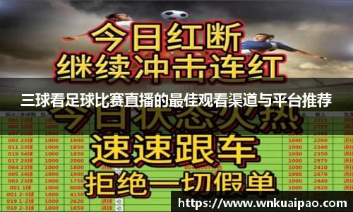 三球看足球比赛直播的最佳观看渠道与平台推荐